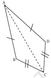 Source geometry diagram with its original vertex labels and given equality marks.