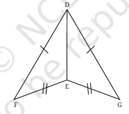 Source geometry diagram with its original vertex labels and given equality marks.